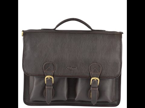Leather Briefcase Brown : 8190