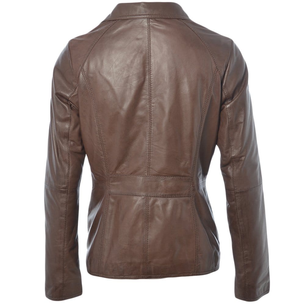 Leather Jacket Brown/nap: AWL-529