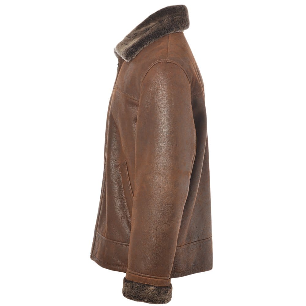 Sheepskin Flying Jacket Tobacco: KE 007E