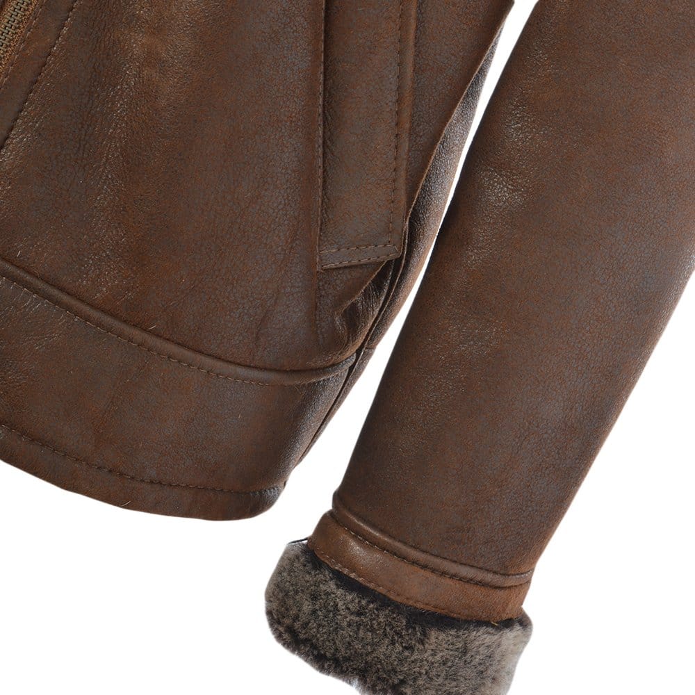 Sheepskin Flying Jacket Tobacco: KE 007E