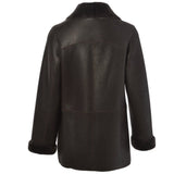 Sheepskin Coat Dark-Brown: KB 460