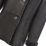 Sheepskin Coat Dark-Brown: KB 460