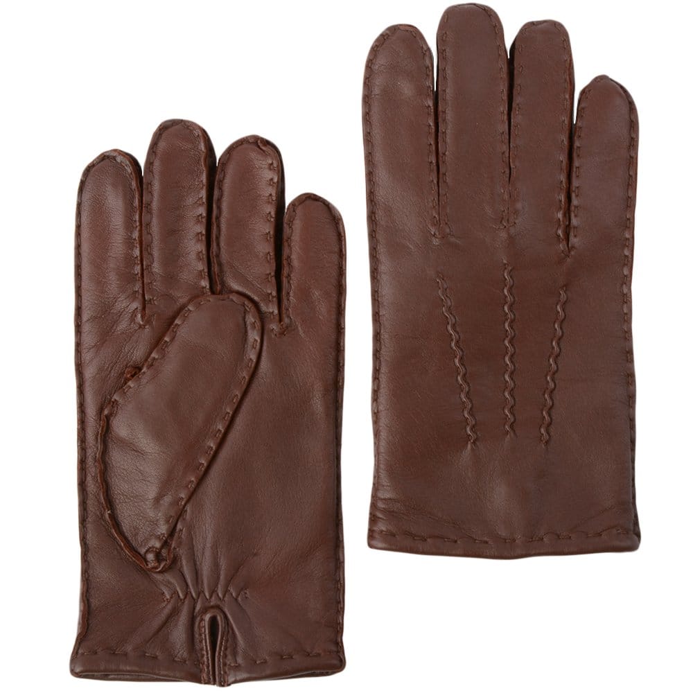 Men's Tan Leather Gloves