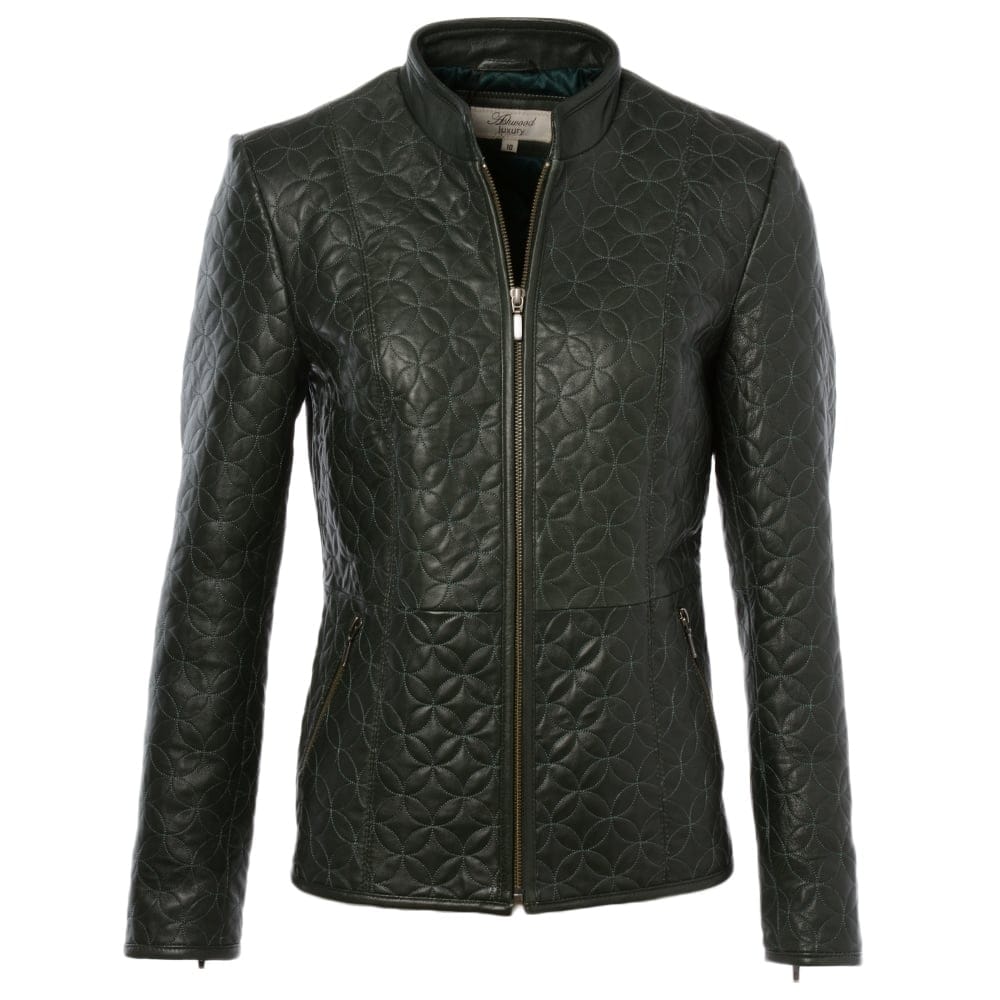 Leather Jacket Green: ASH-733