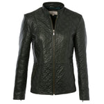 Leather Jacket Green: ASH-733