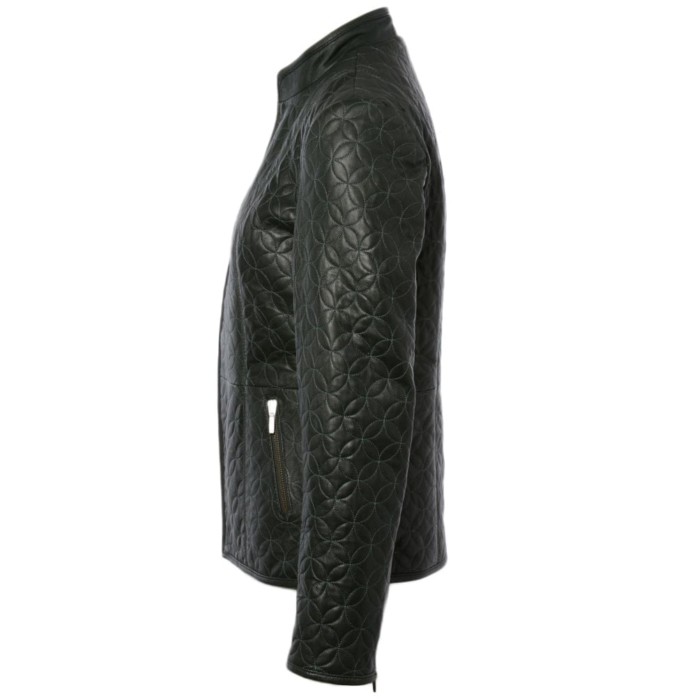 Leather Jacket Green: ASH-733