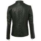 Leather Jacket Green: ASH-733