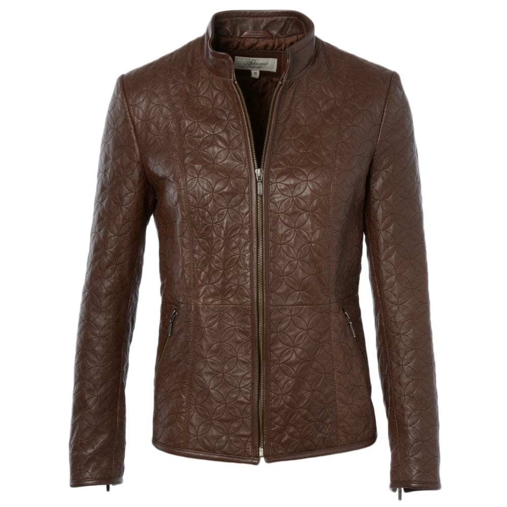Leather Jacket Brown: ASH-733