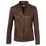 Leather Jacket Brown: ASH-733