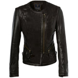 Leather Jacket Brown: LISA MELINA