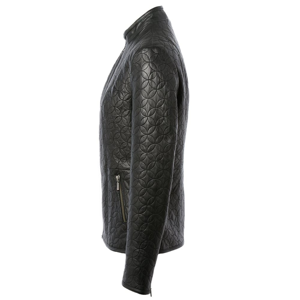 Leather Jacket Black/ddy: ASH-733