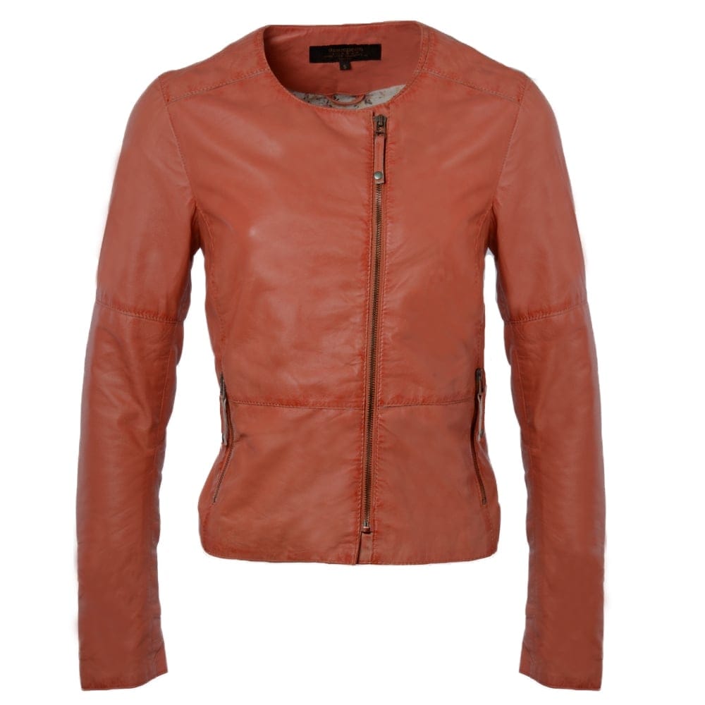 Leather Jacket Lt.red: STYLE B