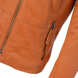 Leather Jacket Orange: STYLE B
