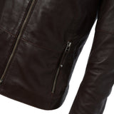 Leather Jacket Porto Brown: STYLE B