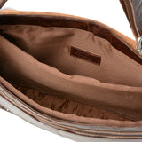 Mens Leather Laptop Messenger Bag Tan/crum : 8343