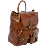 Mens Leather Backpack - Rucksack Chestnut
