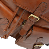 Mens Leather Backpack - Rucksack Chestnut