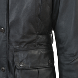 Leather Jacket Black/napp: PENLOPE