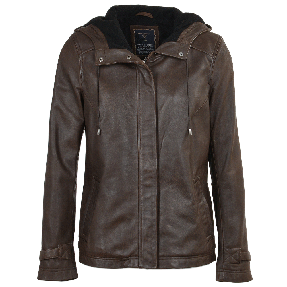 Leather Jacket Khaki: FO-DAN 72006