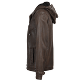 Leather Jacket Khaki: FO-DAN 72006