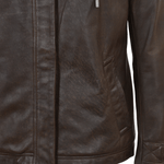 Leather Jacket Khaki: FO-DAN 72006