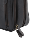 Mens Leather Washbag Brown/tum: 2080