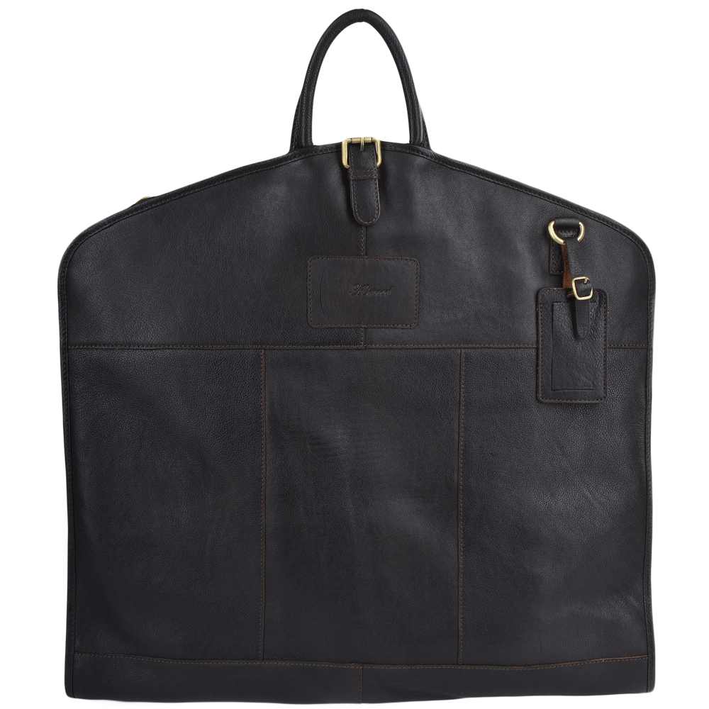 Mens Leather Suit Carrier Brown: Harper