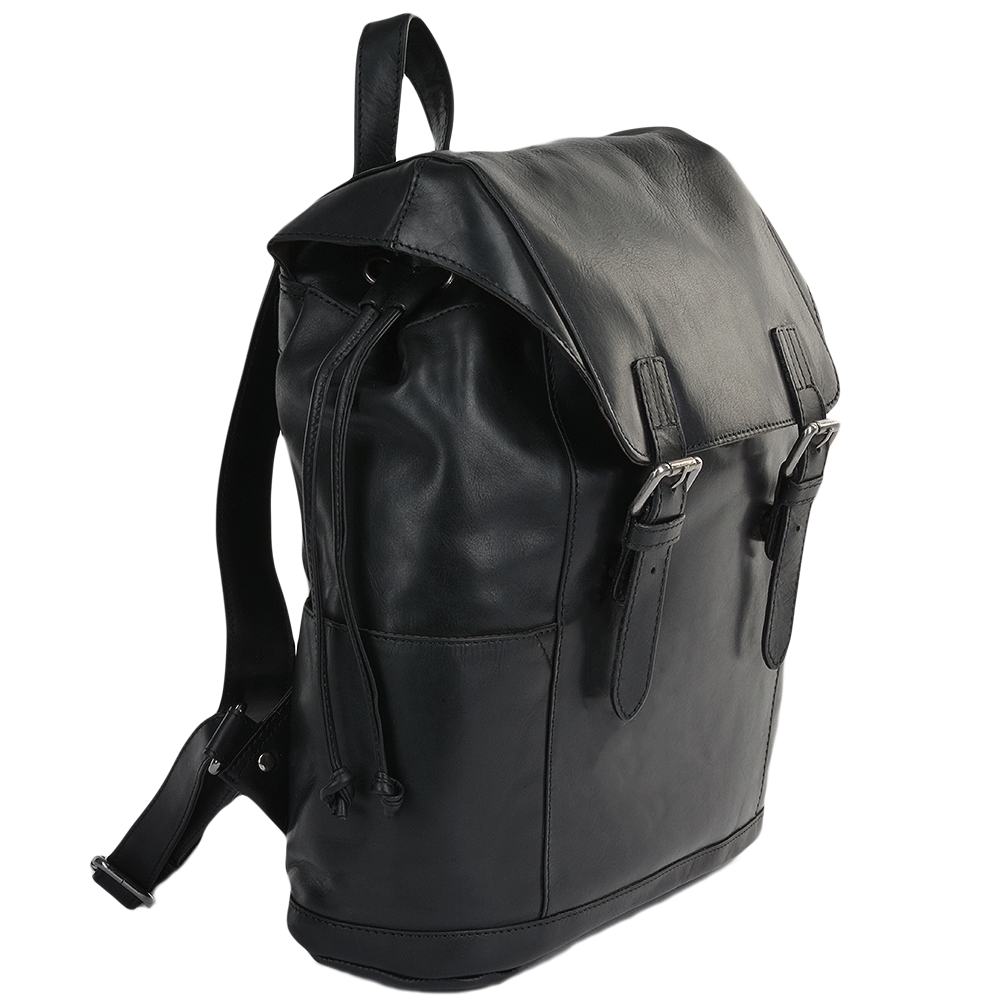 Leather Rucksack Black : Harvey