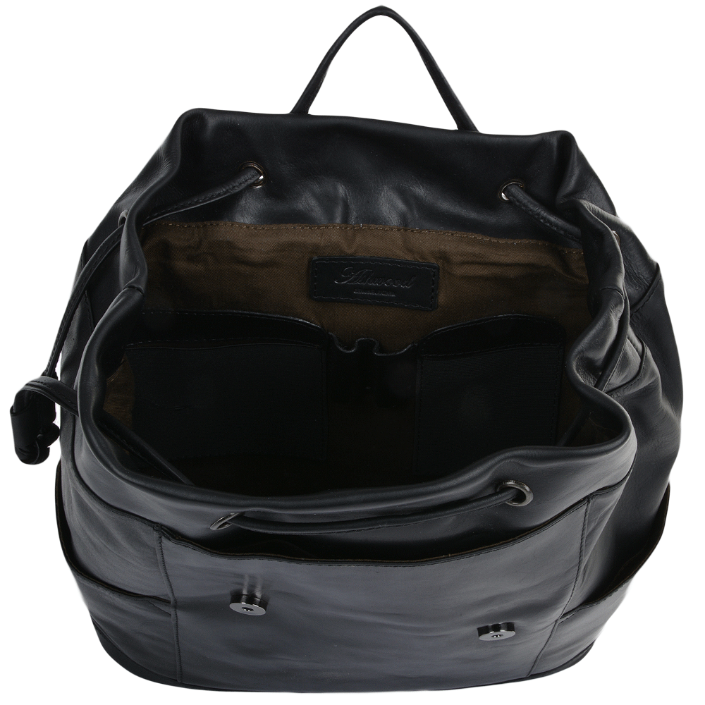 Leather Rucksack Black : Harvey