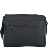 Five Pocket Carry All Leather Messenger Bag Black/ant : Pedro