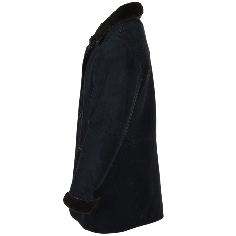 Sheepskin Coat  Dark Blue: KE-183
