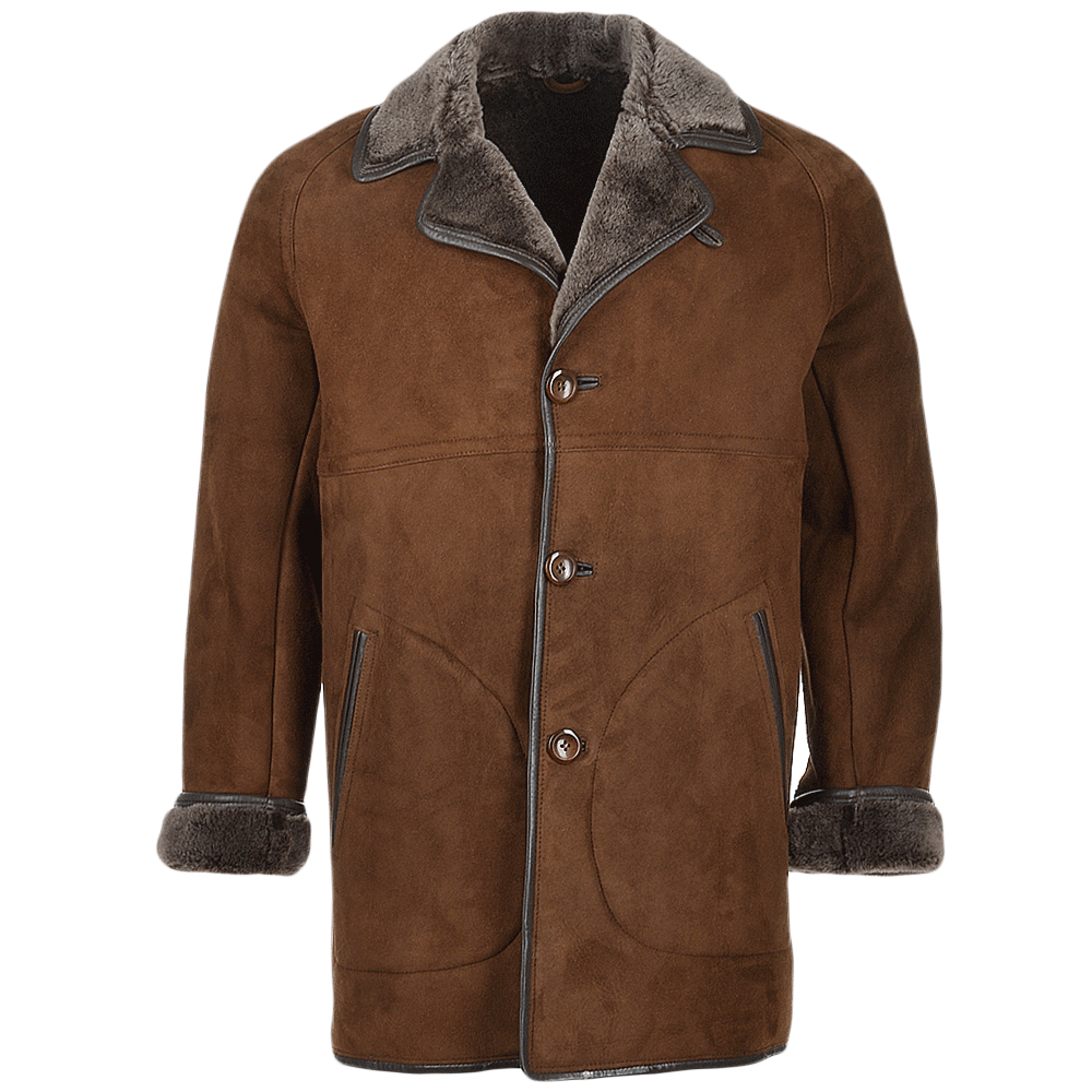 Sheepskin Coat  Brown: KE 72