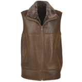 Sheepskin Gilet Tobacco: KE-176