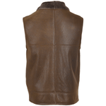 Sheepskin Gilet Tobacco: KE-176