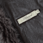 Toscana Longhaired Shearling Jacket With Large Hood Brown: KB 32 HOODED