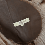 Toscana Longhaired Shearling Jacket With Large Hood Tan: KB 32 HOODED