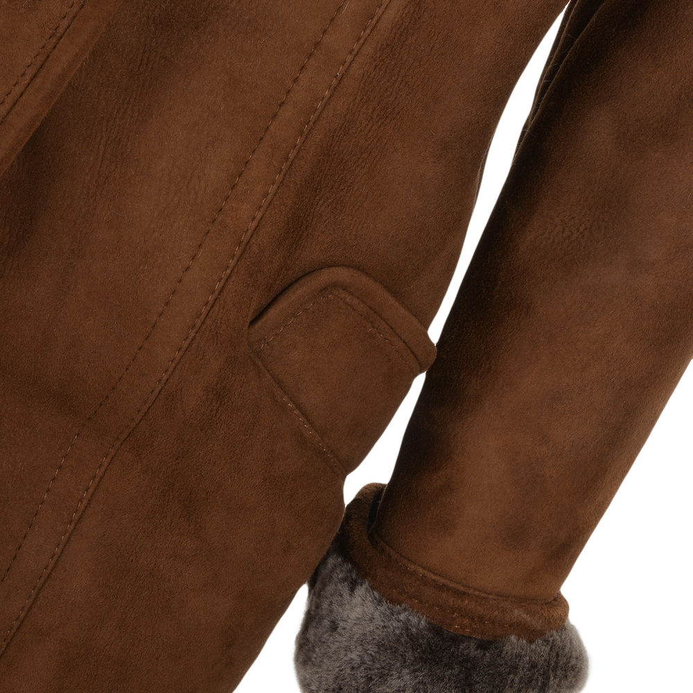 Sheepskin Coat Brown: KB 265
