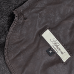 3/4 Hooded Toscana Sheepskin Coat  Brown: B-5689