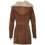 Hooded Toscana Coat  Brown: B-5688