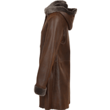 Sheepskin Duffle Coat Tobacco: CARRICK DUFFEL