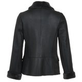 Short Shearling Jacket  Black: 614 TASKANA