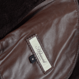 Long Hair Toscana Lapel Coat Brown: B-403