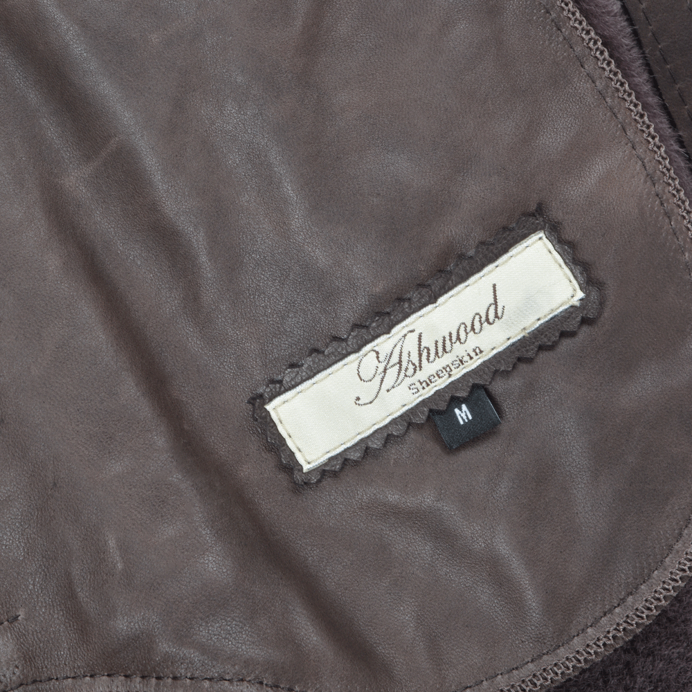 Long Haired Sheepskin Jacket Green: B-5618