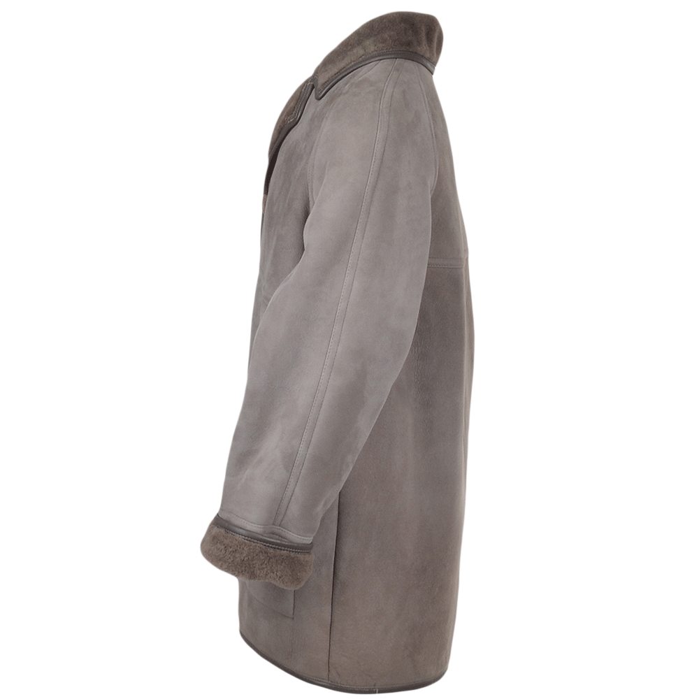 Sheepskin Coat Gray: KE 72