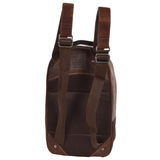 Unisex Leather Backpack Tan/brown : 4555