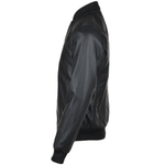 Leather Bomber Jacket  Black: FO WILLIE