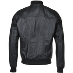 Leather Bomber Jacket  Black: FO WILLIE