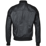 Leather Bomber Jacket  Black: FO WILLIE