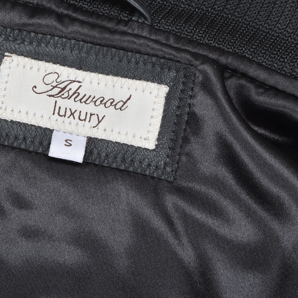 Leather Bomber Jacket  Black: FO WILLIE
