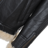Sheepskin Flying Jacket Brown/ cream: KE-117